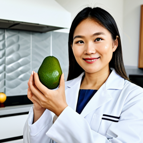 **Prompt 1: Brain Nutrition and Professional Guidance**
    A professional Vietnamese nutritionist, female, in her 30s, with a warm, confident expression, fully clothed in a modest professional white lab coat, standing in a brightly lit, modern kitchen. She is holding a vibrant green avocado in one hand, while the other hand gestures towards an array of healthy brain foods beautifully arranged on a countertop: fresh salmon, colorful berries, leafy greens, and nuts. A subtle, transparent overlay of a stylized brain outline is visible above the food, symbolizing cognitive health. Professional studio lighting, high resolution, crisp focus, natural colors, perfect anatomy, correct proportions, natural pose, well-formed hands, proper finger count. safe for work, appropriate content, family-friendly, professional dress.